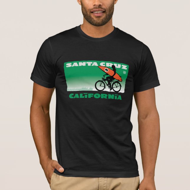 Camiseta Verde del chica de la persona que practica surf de (Anverso)