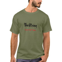 Camiseta verde del ejército Black Rising.