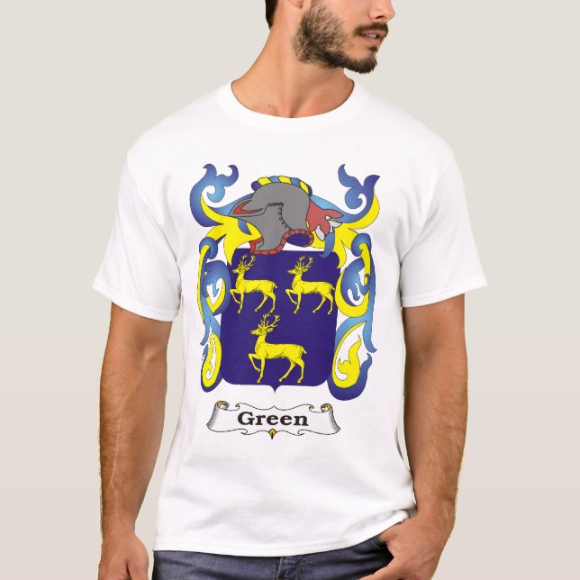 Camiseta verde del escudo de armas de la familia (Anverso)