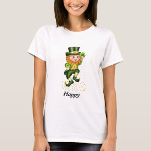 Camiseta verde del gnomo feliz del día de San Patr