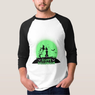 Camiseta Verde del Hombre del Día de Halloween