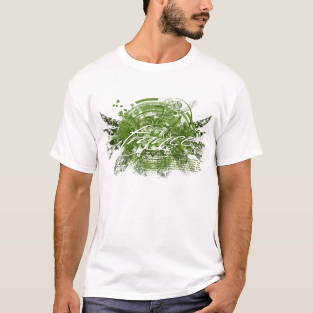 Camiseta Verde del impacto del trance (Anverso)