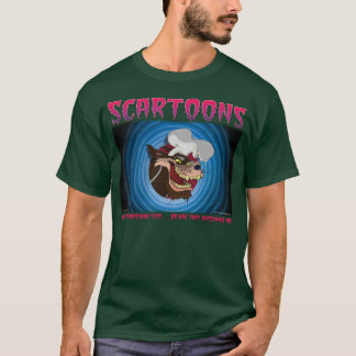 Camiseta verde del lobo de SCARTOONS