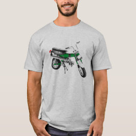 Camiseta Verde del rastro 70 de la bici de los años 70 del