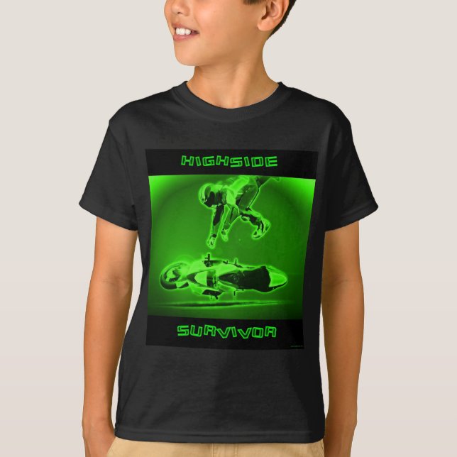 Camiseta Verde del superviviente de Highside (Anverso)