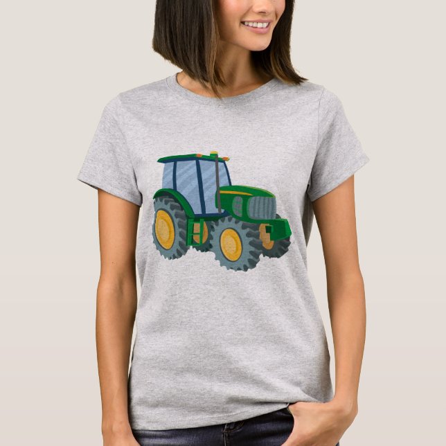 Camiseta verde del tractor (Anverso)