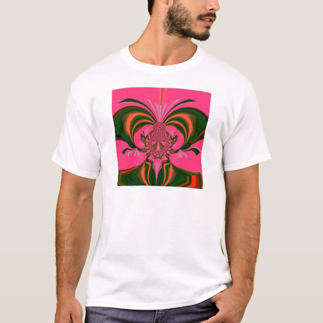 Camiseta Verde dorado rojo rosado (Anverso)