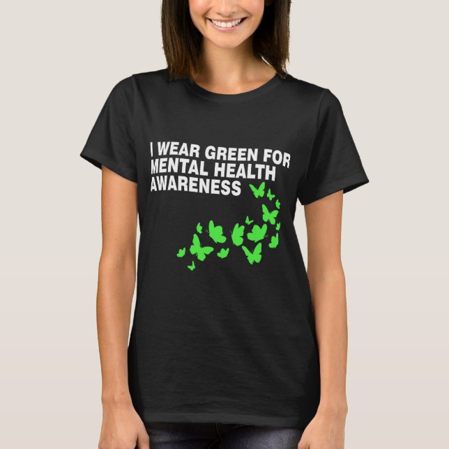 Camiseta Verde En Mayo Mes De Concienciación Sobre La Salud (Anverso)
