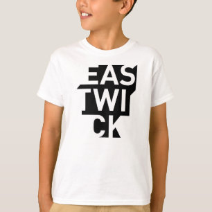 Camiseta Verde-en-Negra del logotipo de los niños