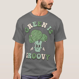 Camiseta Verde es Groovy Día Mundial de la Vegetariana Broc