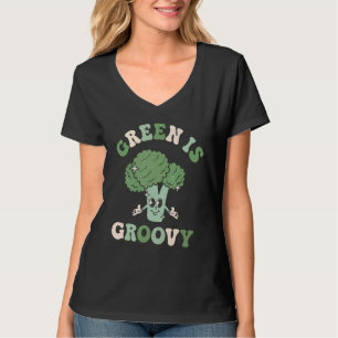 Camiseta Verde es Groovy Día Mundial de la Vegetariana Broc