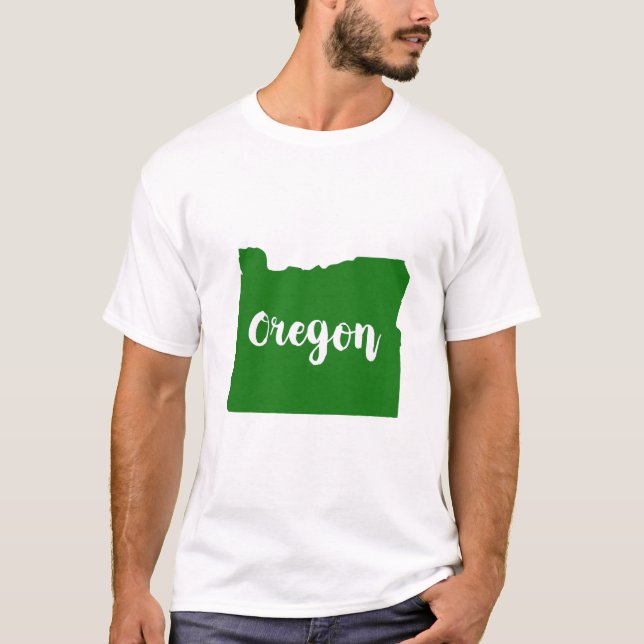 Camiseta Verde Estatal de Oregón (Anverso)