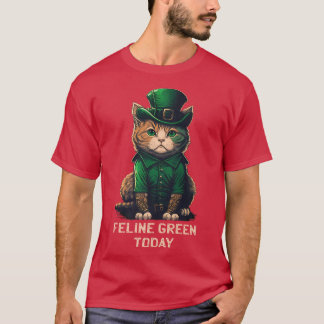 Camiseta Verde felino hoy