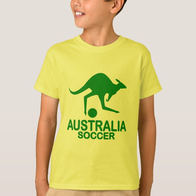 Camiseta Verde futbolístico australiano (Anverso)