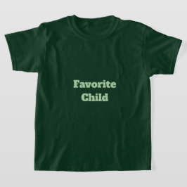 Camiseta verde infantil favorita para niños