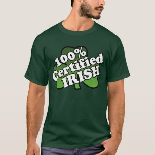 Camiseta verde irlandesa certificada el 100 por