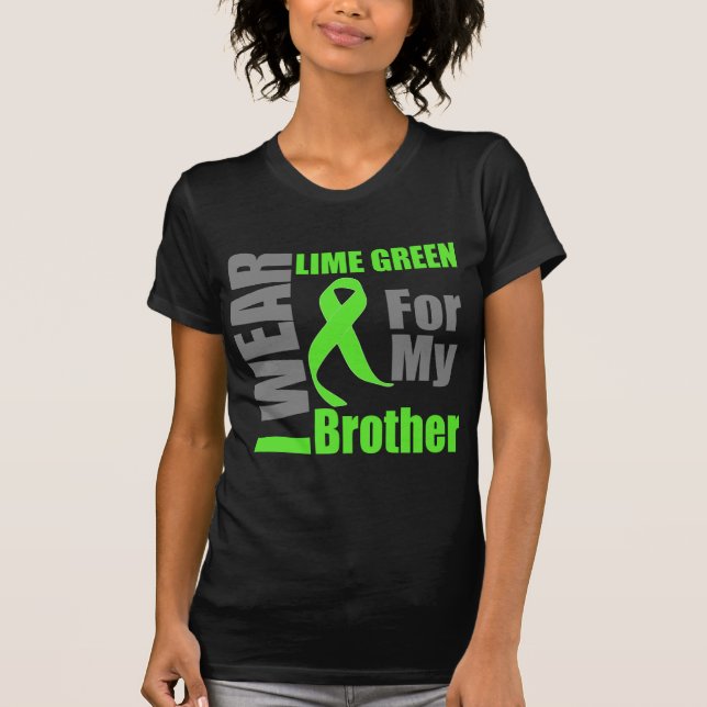 Camiseta Verde lima Brother del desgaste del linfoma I (Anverso)