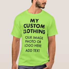 Camiseta verde lima personalizada para hombre