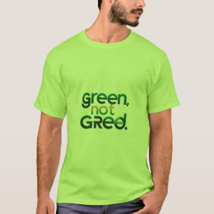 Camiseta Verde no gris