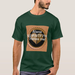 Camiseta Verde oliva y Tan personalizados con hombres de me