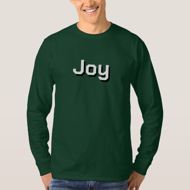 Camiseta verde oscuro para ropa de hombres y mujer (Anverso)