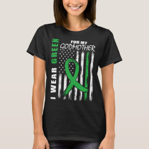 Camiseta Verde Para Mi Madrina Enfermedad Renal Sensibiliza