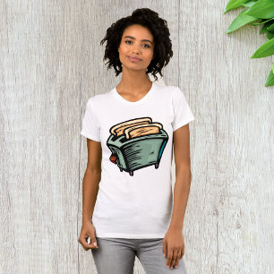 Camiseta verde para mujeres de la tostadora
