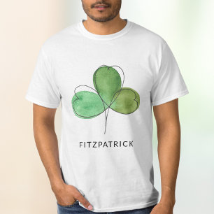 Camiseta Verde Patrimonio Irlandés Trébol