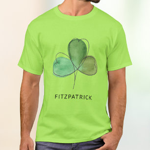 Camiseta Verde Patrimonio Irlandés Trébol