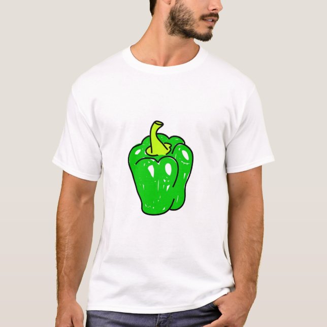 Camiseta verde-pimienta (Anverso)