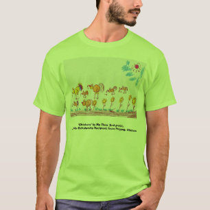 CAMISETA VERDE "pollos" (IMAGEN EN FRENTE)