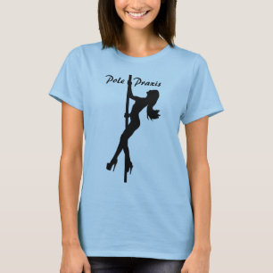 Camiseta Verde   que sube de la praxis de poste