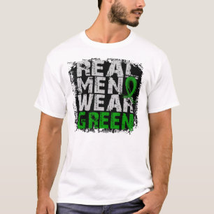 Camiseta Verde real del desgaste de hombres de la parálisi