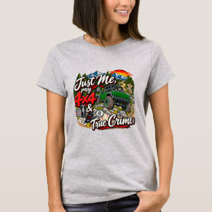 Camiseta Verde_Solo Yo, Mi 4x4&Crimen Real