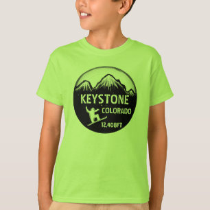 Camiseta verde trapezoidal de los muchachos del