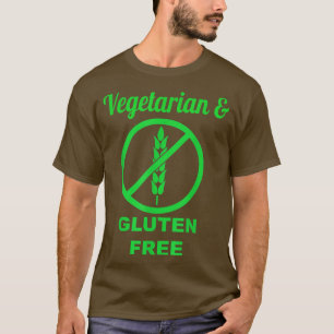 Camiseta Verde vegetariano y libre de gluten