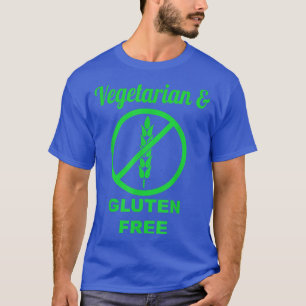 Camiseta Verde vegetariano y libre de gluten
