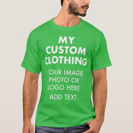 CAMISETA VERDE VERDE VERDE DE HOMBRES personalizad