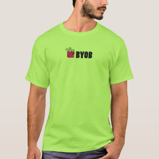 CAMISETA VERDE VIVO: BYOB