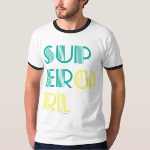 Camiseta Verde y amarillo de Supergirl