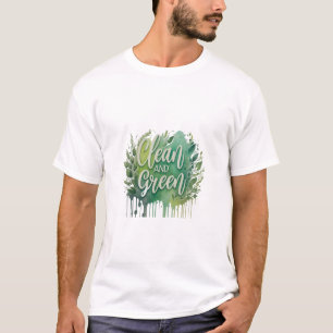 Camiseta Verde y limpio