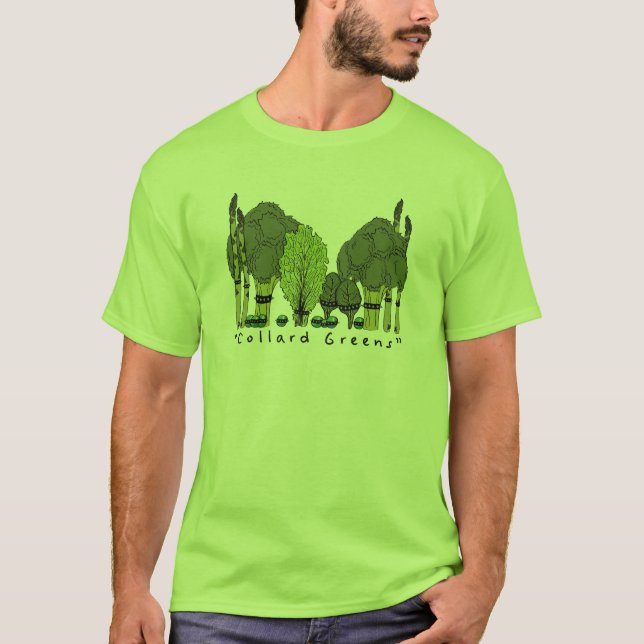 Camiseta Verdes de la col com n del núcleo duro (Anverso)