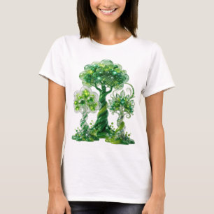 Camiseta Verdes ingeniosos GEMAS VERDES Y BURBUJAS BRILLANT