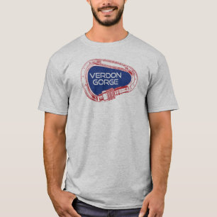Camiseta Verdon Gorge France Rock Climber Carabiner