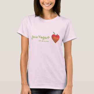Camiseta Verdura cruda con todo mi amor (corazón de manzana