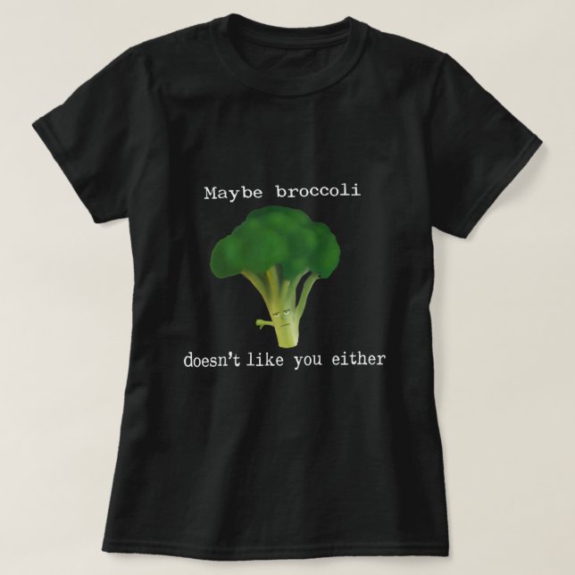 Camiseta Verduras A Broccoli no le gusta usted D0100101A (Diseño del anverso)