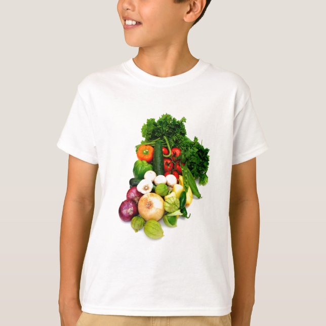 Camiseta Verduras clasificadas (Anverso)