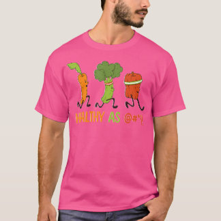 Camiseta Verduras Corriendo Zanahoria Brócoli Pimiento Corr