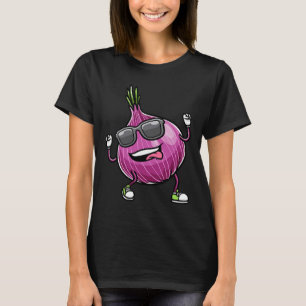 Camiseta Verduras de cebolla de danza roja