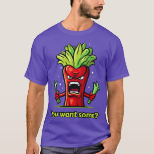 Camiseta Verduras de Celdas Rojas furiosas